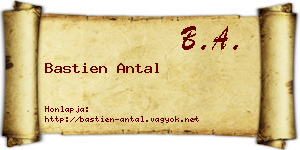 Bastien Antal névjegykártya